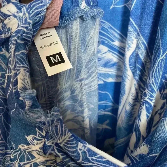 Maaji Floral Print Cover Up Jumpsuit Size Medium - Picture 3 of 16